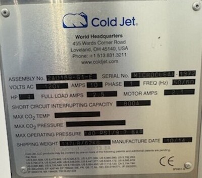 Cold Jet Dry Ice Blasting & Cleaning Machine - 2