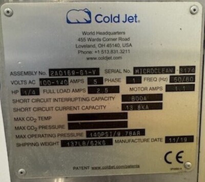 Cold Jet Dry Ice Blasting & Cleaning Machine - 2