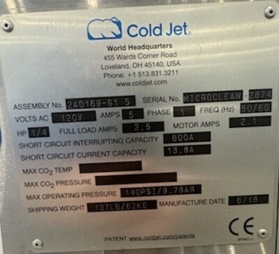 Cold Jet Dry Ice Blasting & Cleaning Machine - 2