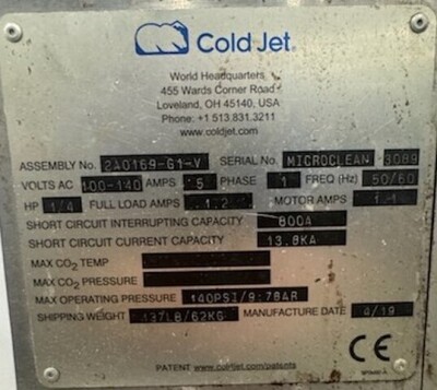 Cold Jet Dry Ice Blasting & Cleaning Machine - 2