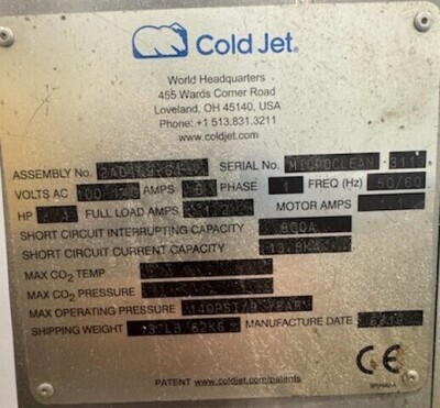 Cold Jet Dry Ice Blasting & Cleaning Machine - 2